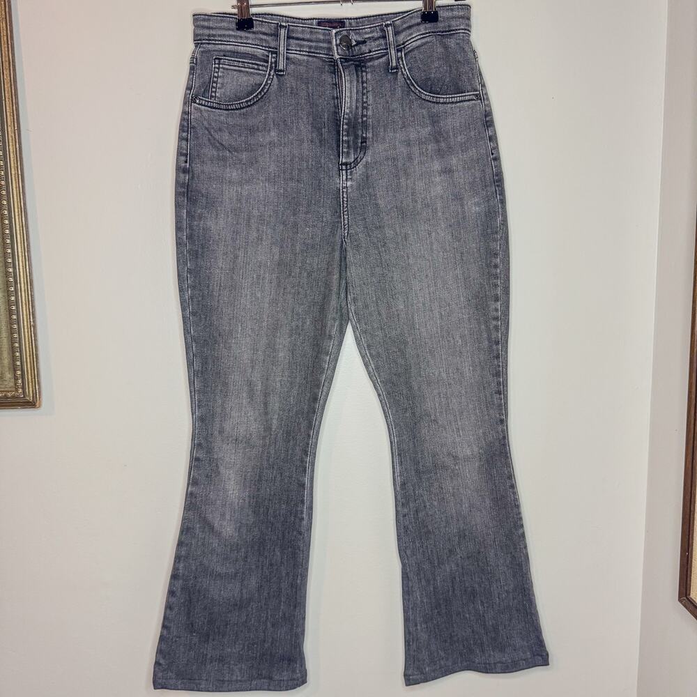 Vintage 90s Lee Acid Wash Grey High Rise Bootcut Flare Jeans Size 10